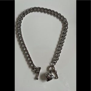 Authentic Juicy Couture silver chain necklace